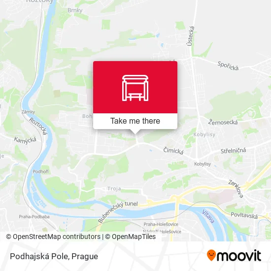 Карта Podhajská Pole