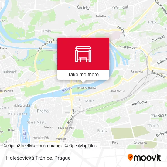 Карта Holešovická Tržnice