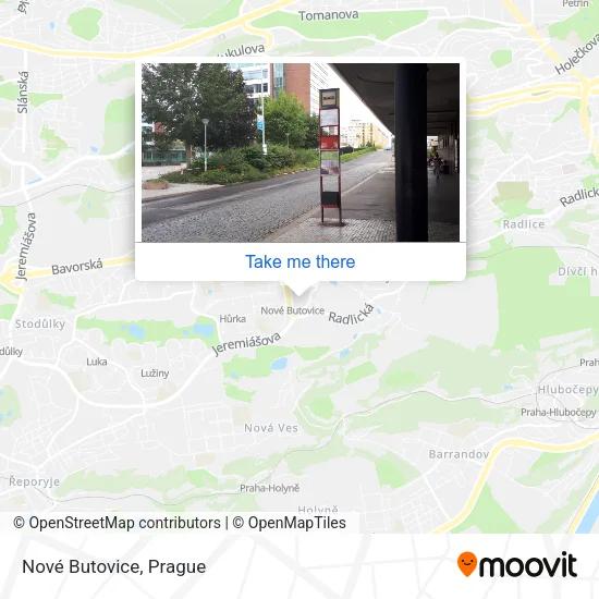 Карта Nové Butovice