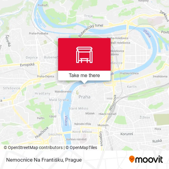 Карта Nemocnice Na Františku