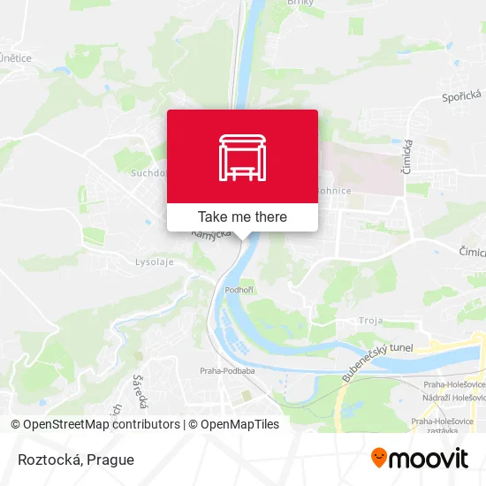 Карта Roztocká