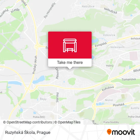 Карта Ruzyňská Škola