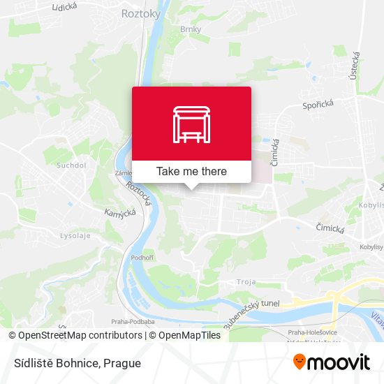 Sídliště Bohnice map