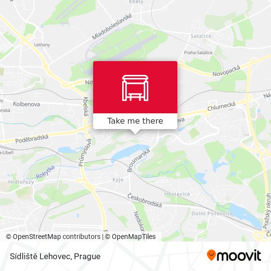 Sídliště Lehovec map