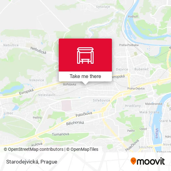 Карта Starodejvická