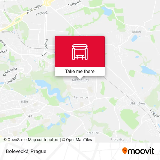 Карта Bolevecká