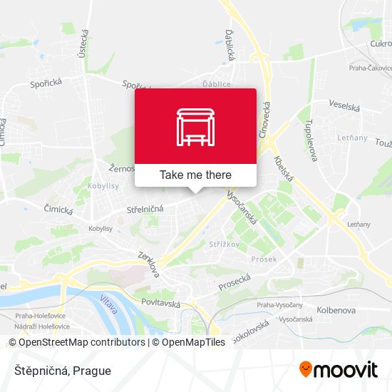 Štěpničná map
