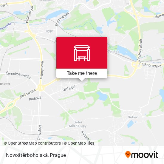 Novoštěrboholská map
