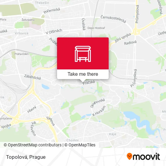 Карта Topolová