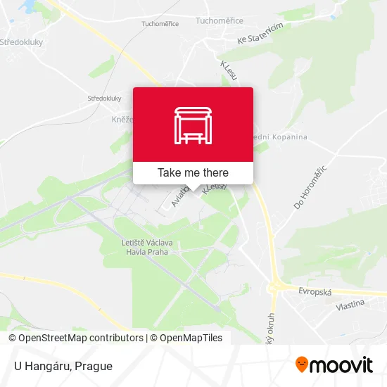 U Hangáru map
