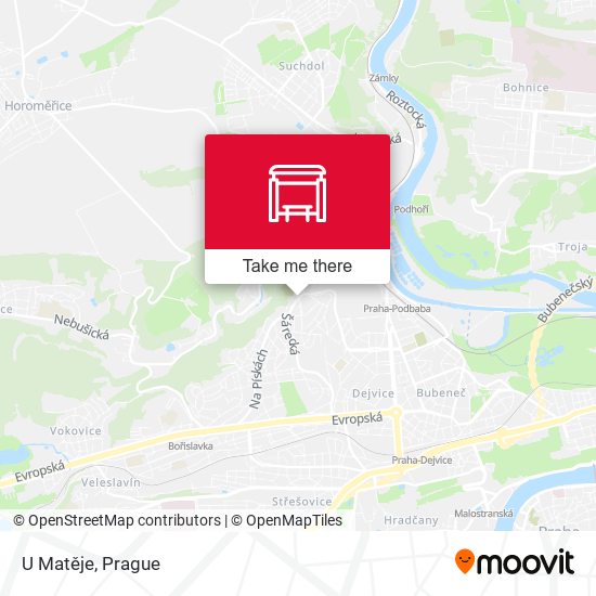 U Matěje map