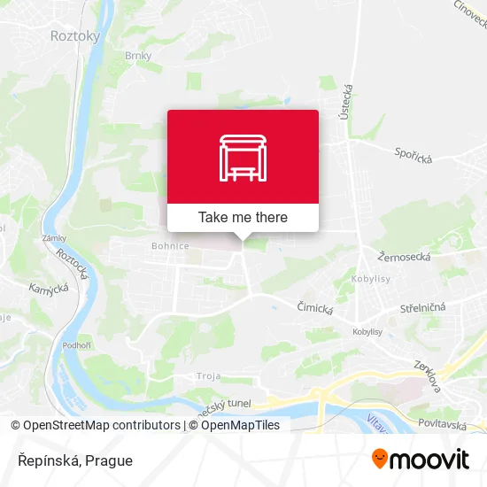 Карта Řepínská