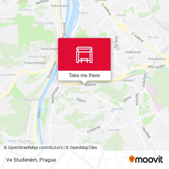 Карта Ve Studeném