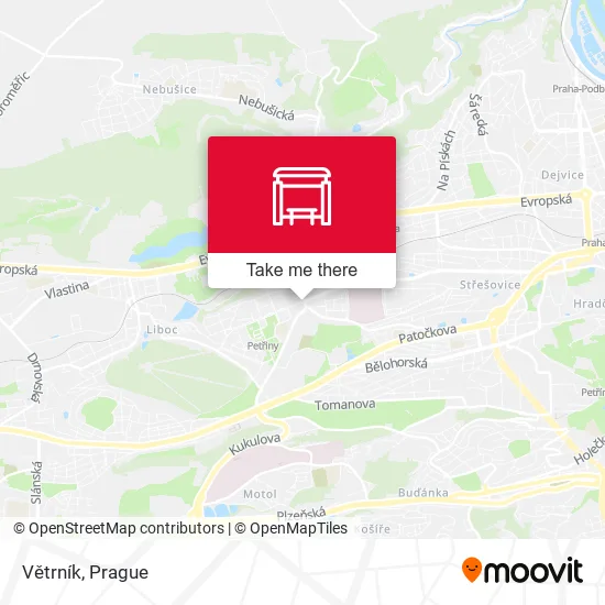 Větrník map
