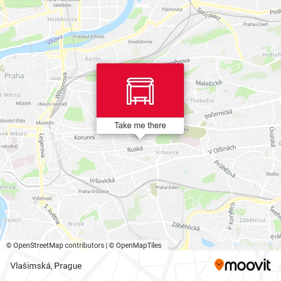Карта Vlašimská