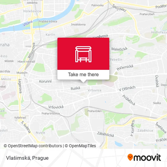 Карта Vlašimská