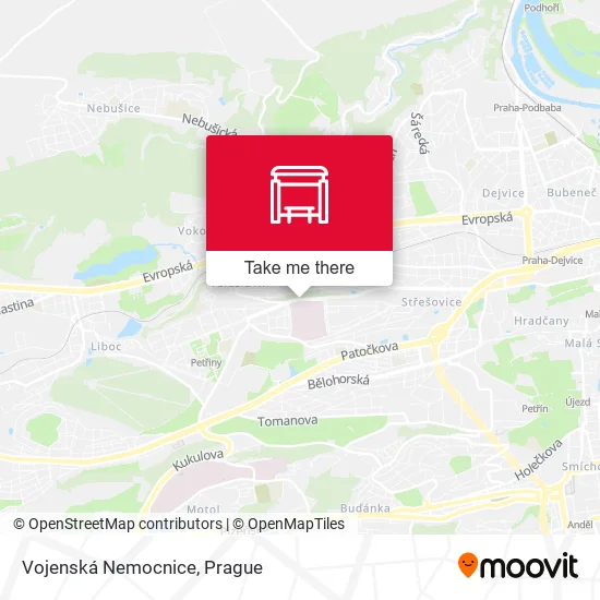 Карта Vojenská Nemocnice