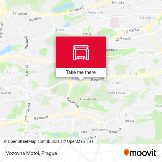 Карта Vozovna Motol
