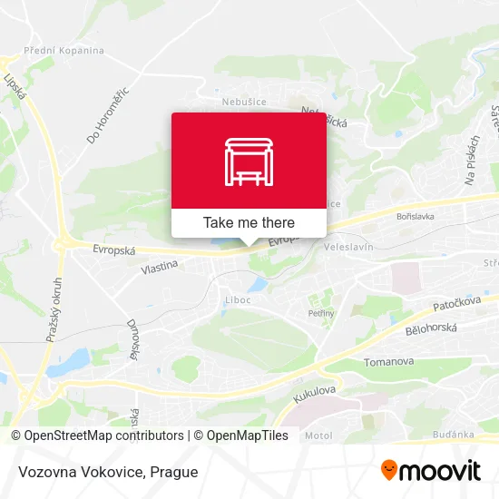 Карта Vozovna Vokovice