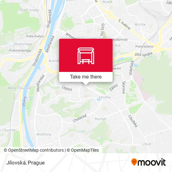Карта Jílovská