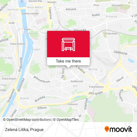 Карта Zelená Liška