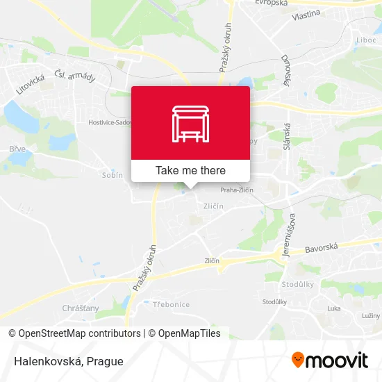 Карта Halenkovská