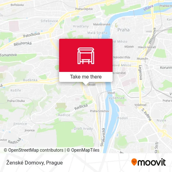 Ženské Domovy map