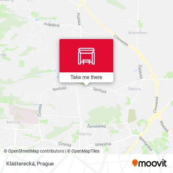 Klášterecká map