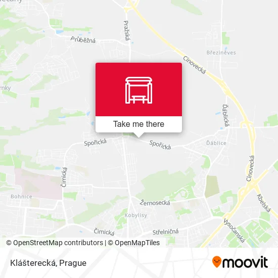 Карта Klášterecká