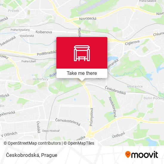 Карта Českobrodská