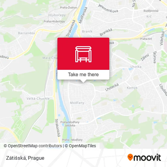 Карта Zátišská