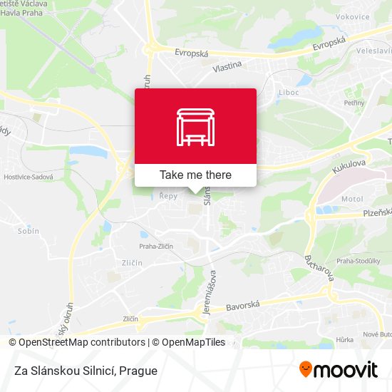 Za Slánskou Silnicí map