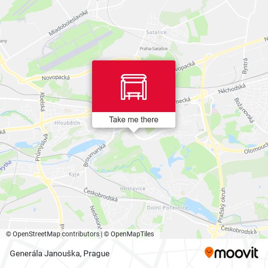 Карта Generála Janouška