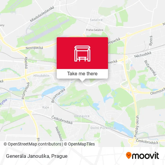 Generála Janouška map