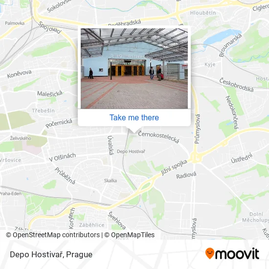 Карта Depo Hostivař
