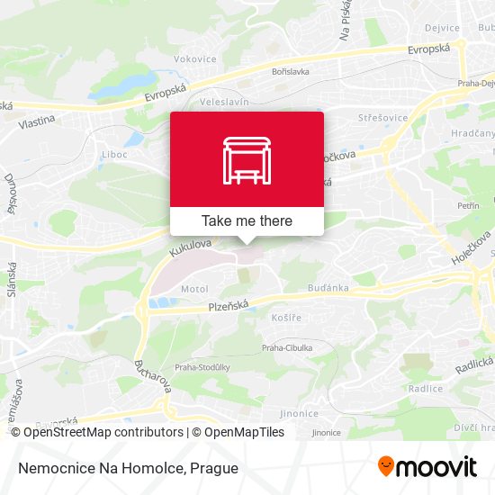 Nemocnice Na Homolce map