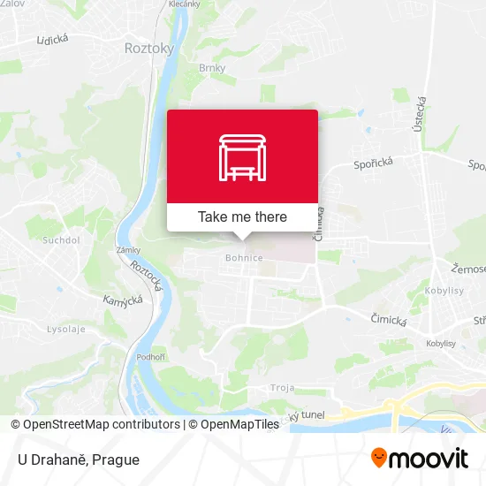 Карта U Drahaně