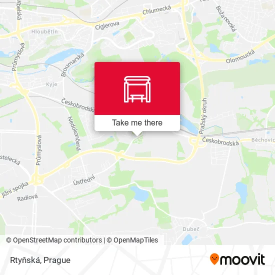 Карта Rtyňská