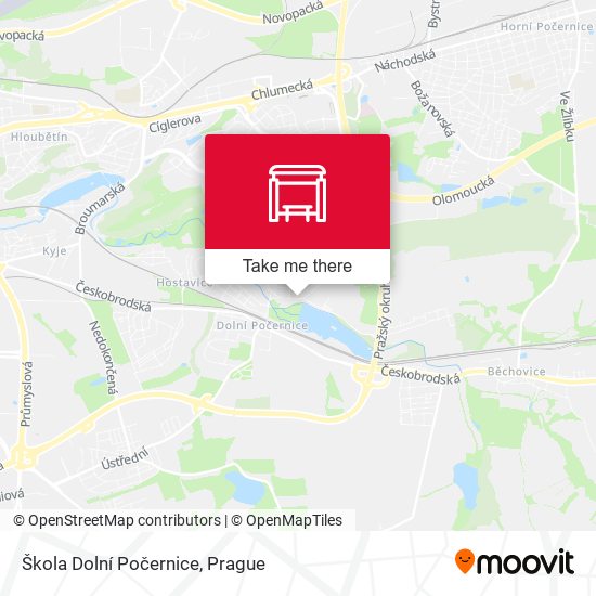 Карта Škola Dolní Počernice