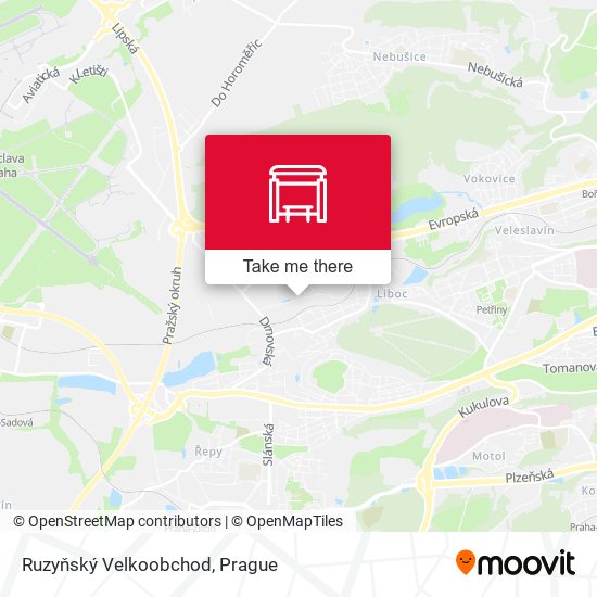Ruzyňský Velkoobchod map