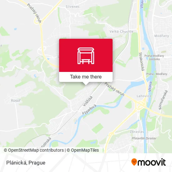 Карта Plánická