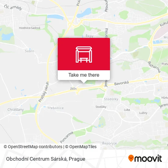Карта Obchodní Centrum Sárská