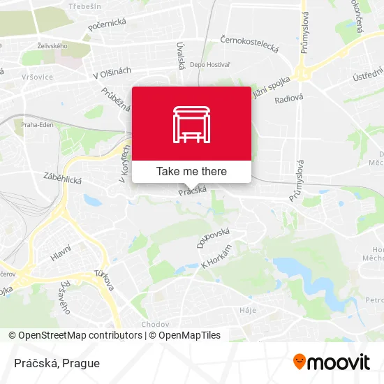 Práčská map