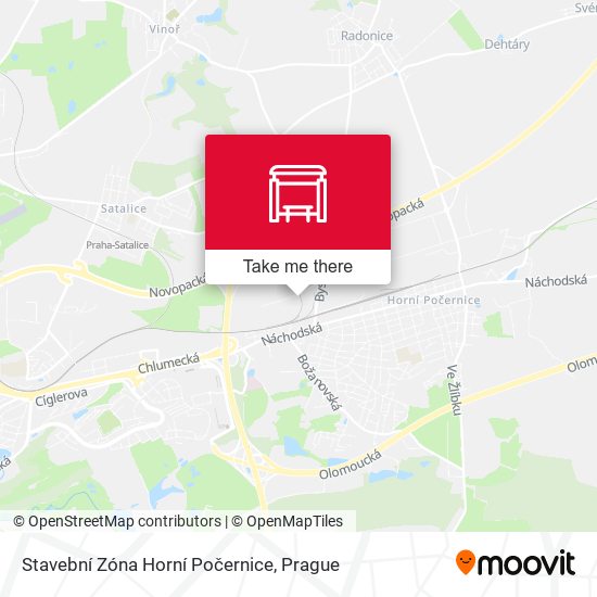 Stavební Zóna Horní Počernice map