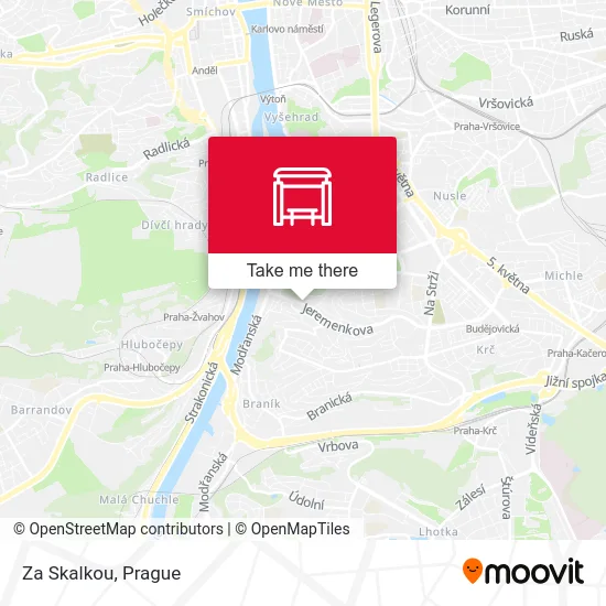 Карта Za Skalkou