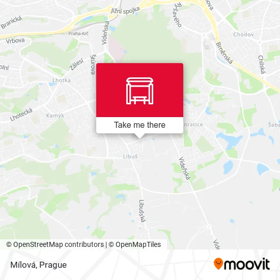 Карта Mílová