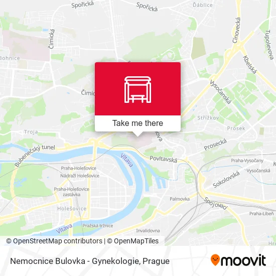 Карта Nemocnice Bulovka - Gynekologie