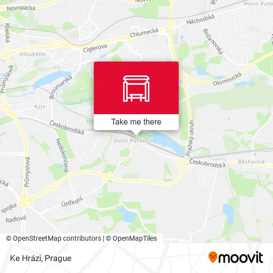 Карта Ke Hrázi