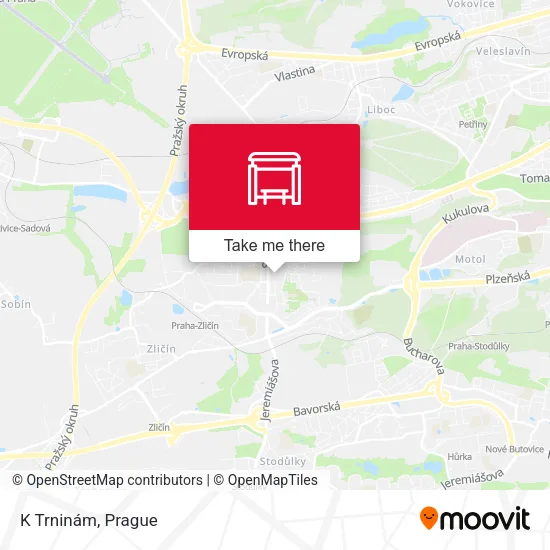 Карта K Trninám