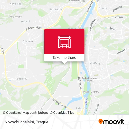 Карта Novochuchelská